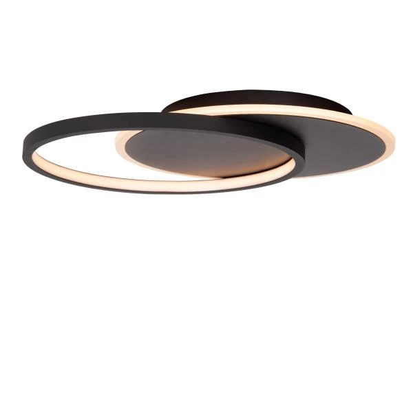 Lucide AXELLE - Flush ceiling light - Ø 29,5 cm- LED 3 StepDim - 1x24W 2700K - Black - detail 1